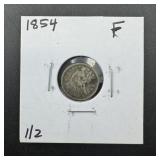 1854 Seated Silver Half Dime