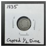 1835-capped Bust Silver Half Dime