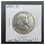 1951-d Franklin Silver Half Dollar