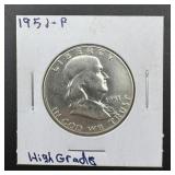 1951 Franklin Silver Half Dollar