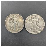 1944 & 1941-walking Liberty Silver Half Dollar Dol