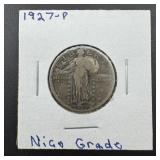1927-standing Liberty Silver Quarter