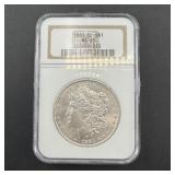 1881-cc Morgan Silver Dollar, Graded Ms 65 Ngc