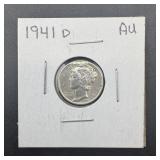 1941-d Mercury Silver Dime