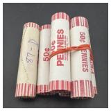 2010-d Six Rolls Of Pennies