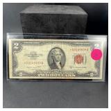 1953-b $2 Red Seal Star Note