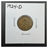1924-d Lincoln Wheat Cent
