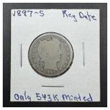 1897-s Barber Silver Quarter