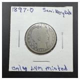 1897-o Barber Silver Quarter