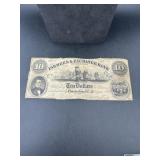1853 Farmers Exchange Bank Charleston $10 Note