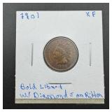 1901 Indian Head Cent