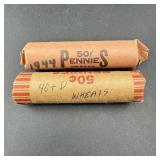 Two Rolls Of Wheat Cents