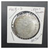 1908-s Mexican One Peso, .800 Silver