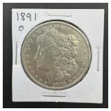 1891-o Morgan Silver Dollar