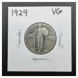 1929-standing Liberty Silver Quarter