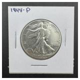 1944-d Walking Liberty Silver Half Dollar Dollar