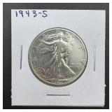 1943-s Walking Liberty Silver Half Dollar Dollar