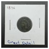 1876 Indian Head Cent
