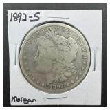 1892-s Morgan Silver Dollar