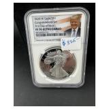 2020-w Congratulations Set Proof Silver Eagle