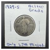 1929-s Standing Liberty Silver Quarter