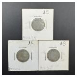 3 Liberty Nickels