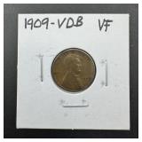 1909 Vdb Lincoln Wheat Cent