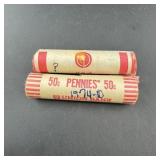 (2 Times) 1974 P&d Penny Rolls