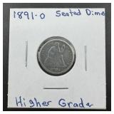 1891-o Seated Dime