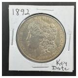 1892 Morgan Silver Dollar, Key Date