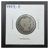1899p Barber Silver Quarter