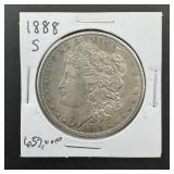1888-s Morgan Silver Dollar