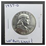 1957-d Franklin Silver Half Dollar