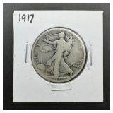 1917-walking Liberty Silver Half Dollar Dollar