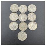 (10) Mercury Silver Dimes