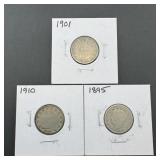 Three Liberty Âï¿½bï¿½ Nickels