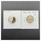 Two Proof Jefferson Nickels