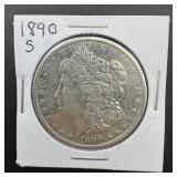1890-s Better Date Morgan Silver Dollar