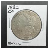 1882-cc Morgan Silver Dollar