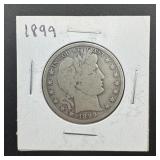 1899 Barber Silver Half Dollar