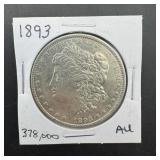 Key Date 1893 Morgan Silver Dollar