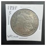 1888-s Better Date Morgan Silver Dollar