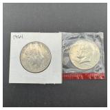 1964 And 1970 Kennedy Half Dollars