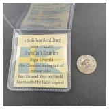 Solidus Schilling (1629"1721) Swedish Empire Coi