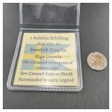 Solidus Schilling (1629"1721) Swedish Empire Coi