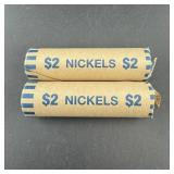 2 Jefferson Nickel Rolls (2020)