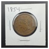 1854 Large Cent