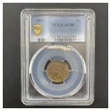 1862 Indian Head Cent Au58 (pcgs)