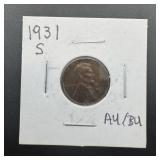 1931-s Key Date Wheat Cent