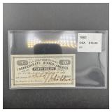 1863 Confederate States $40 Note